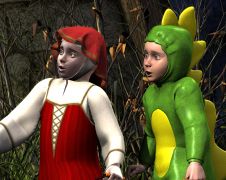 Halloween Costumed Kids